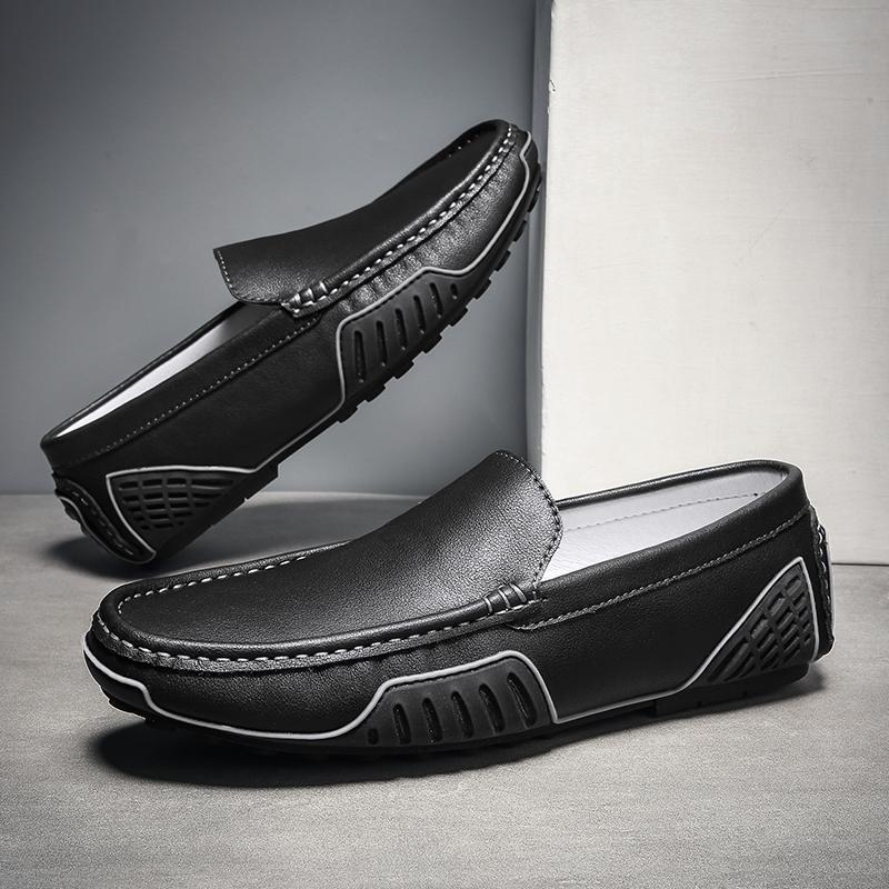 Cowhide Gommino Men's Shoes - AmiraMart