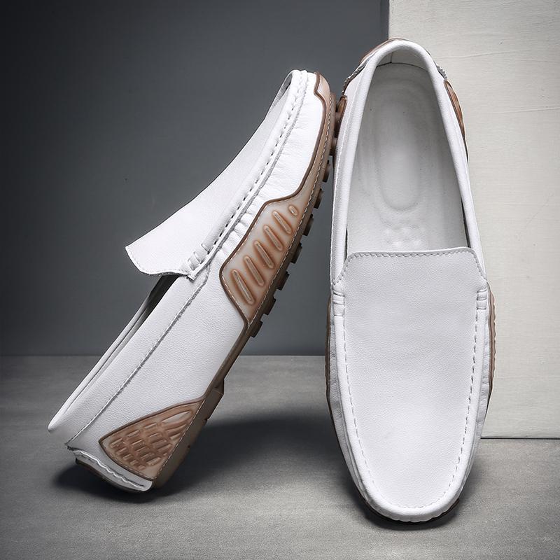 Cowhide Gommino Men's Shoes - AmiraMart