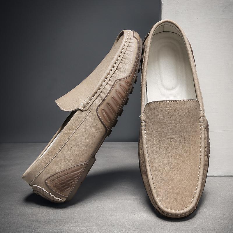 Cowhide Gommino Men's Shoes - AmiraMart