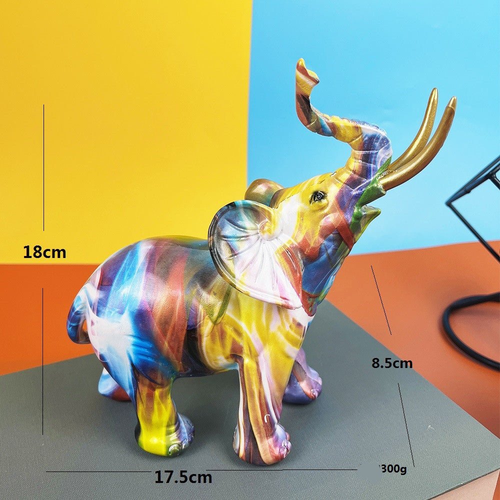 Creative Colorful Elephant Ornament - AmiraMart