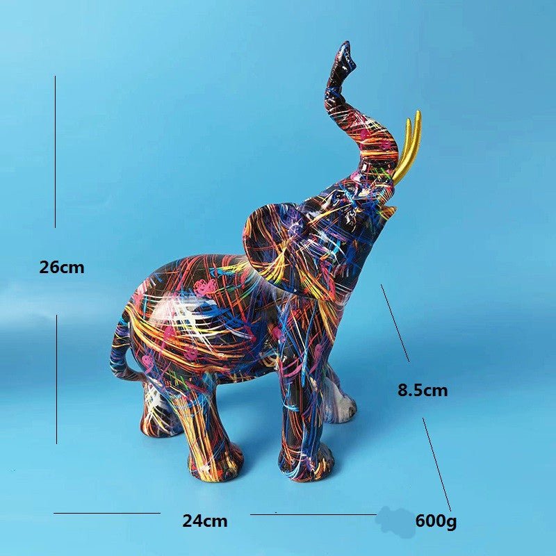 Creative Colorful Elephant Ornament - AmiraMart