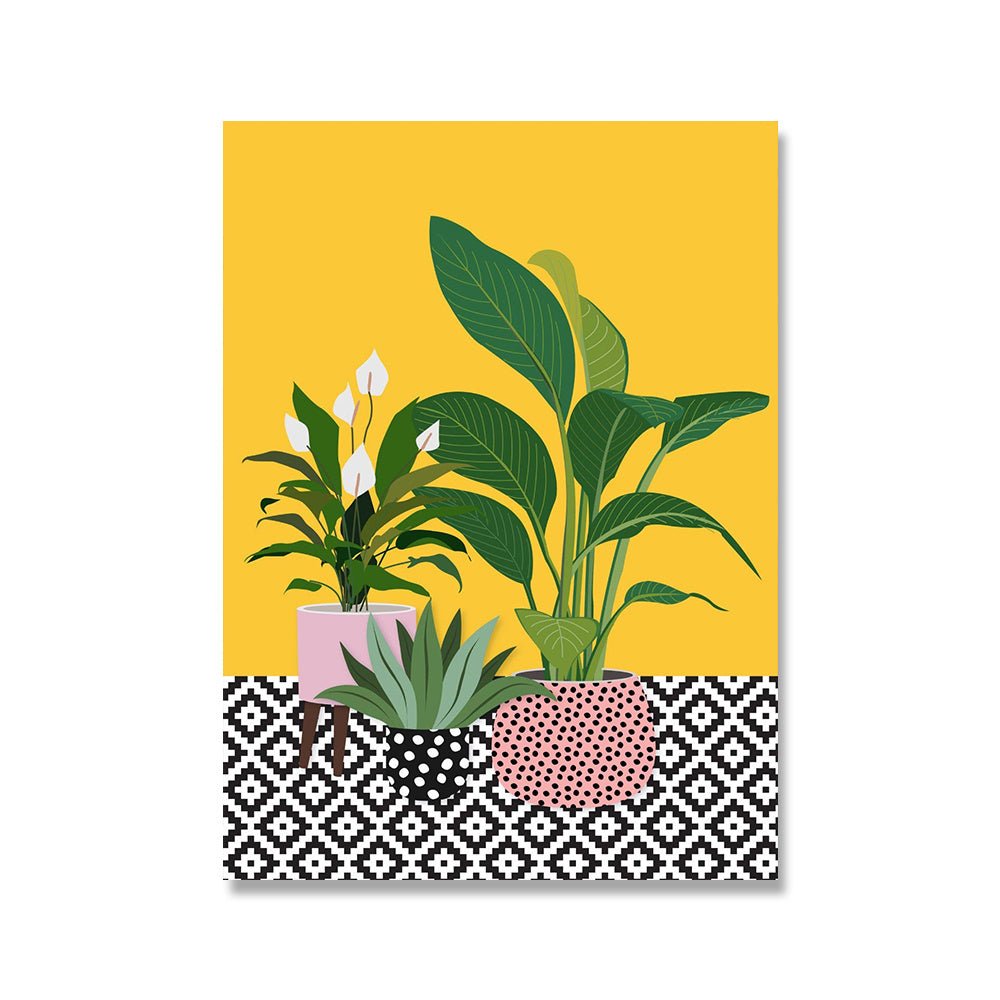 Creative Colorful Print Decorative Canvas Painting - AmiraMart