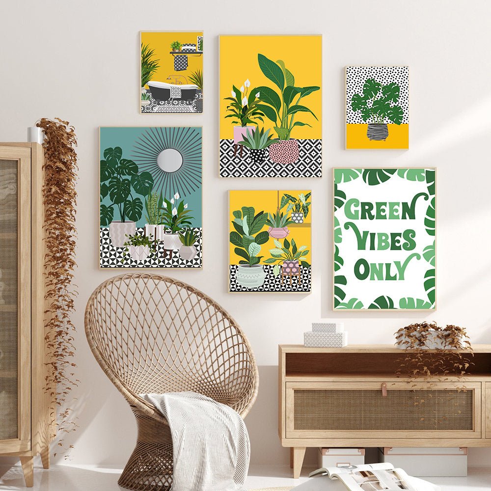Creative Colorful Print Decorative Canvas Painting - AmiraMart