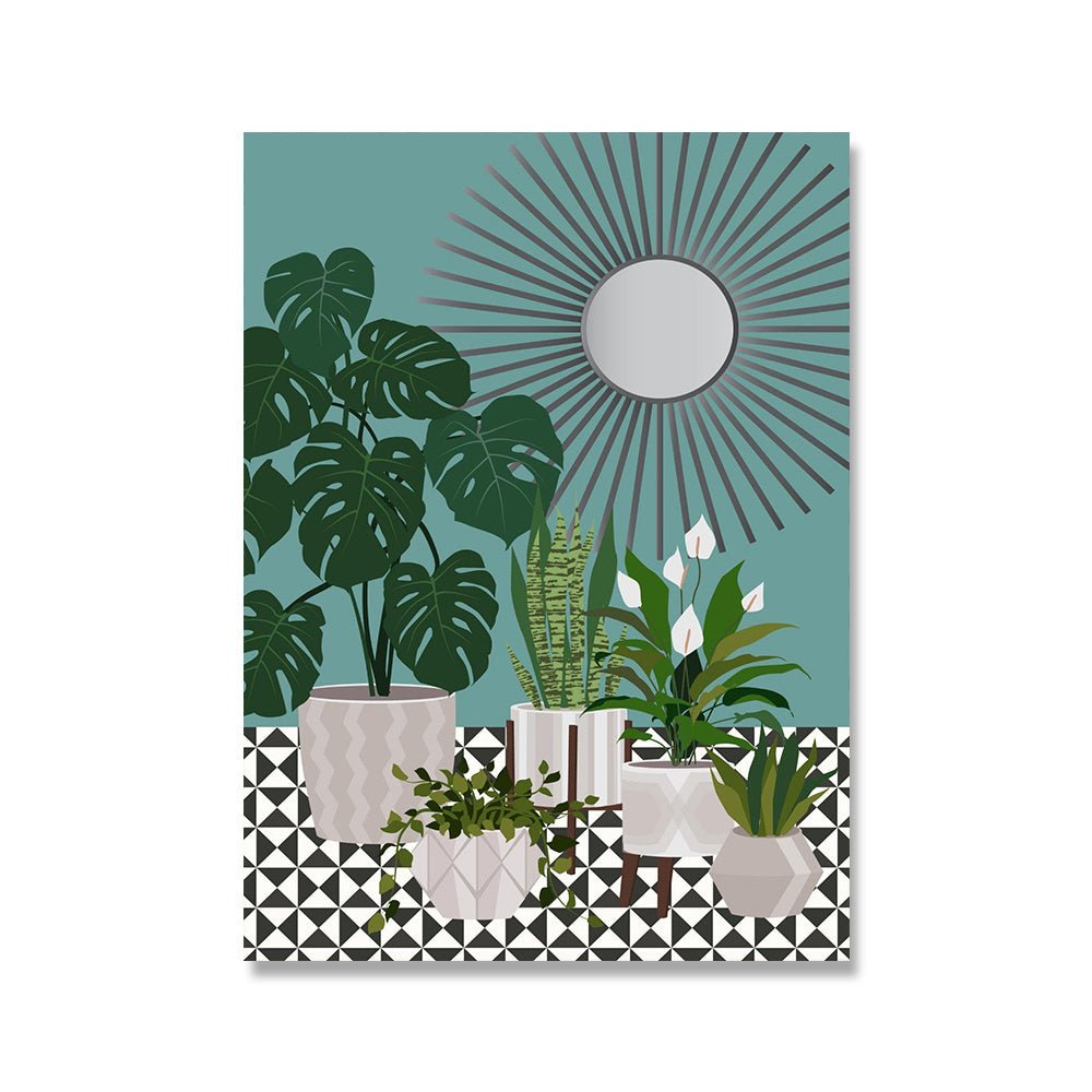 Creative Colorful Print Decorative Canvas Painting - AmiraMart