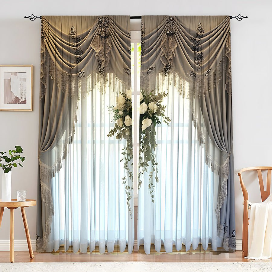 Creative Home European Flower Character Curtains - AmiraMart
