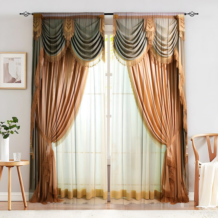 Creative Home European Flower Character Curtains - AmiraMart