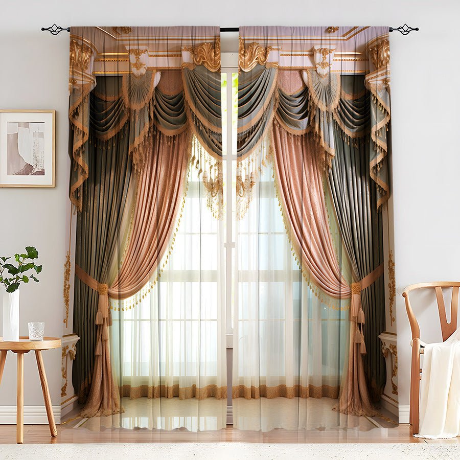 Creative Home European Flower Character Curtains - AmiraMart