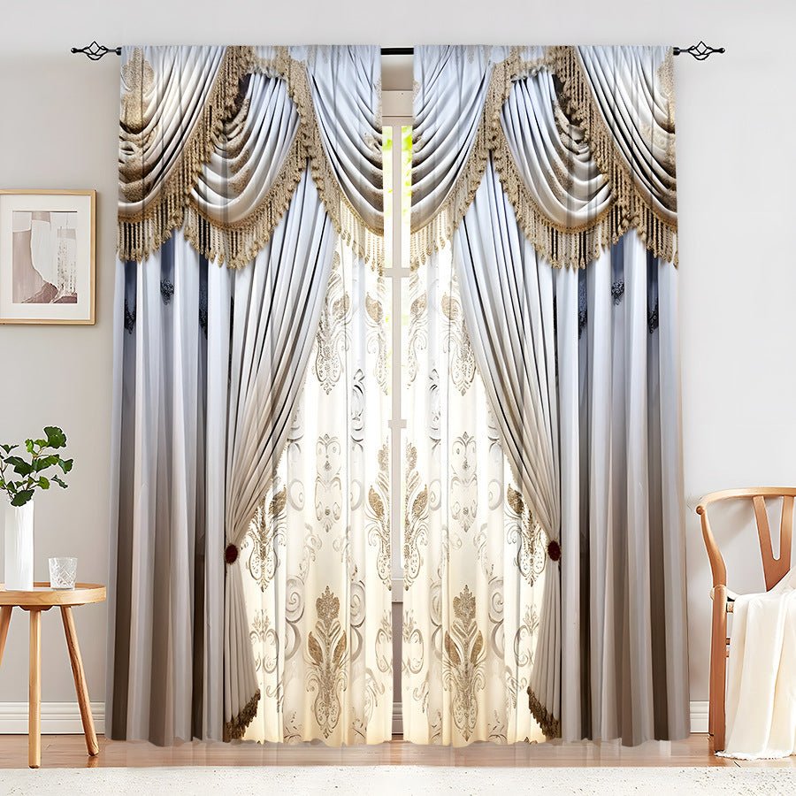 Creative Home European Flower Character Curtains - AmiraMart