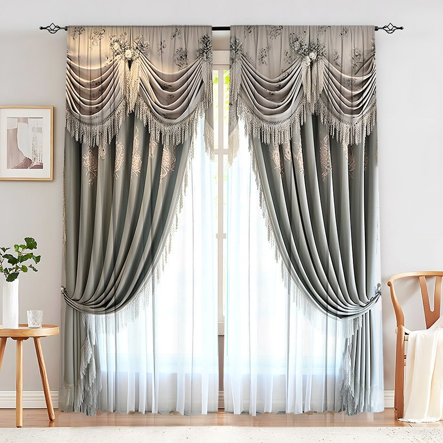 Creative Home European Flower Character Curtains - AmiraMart