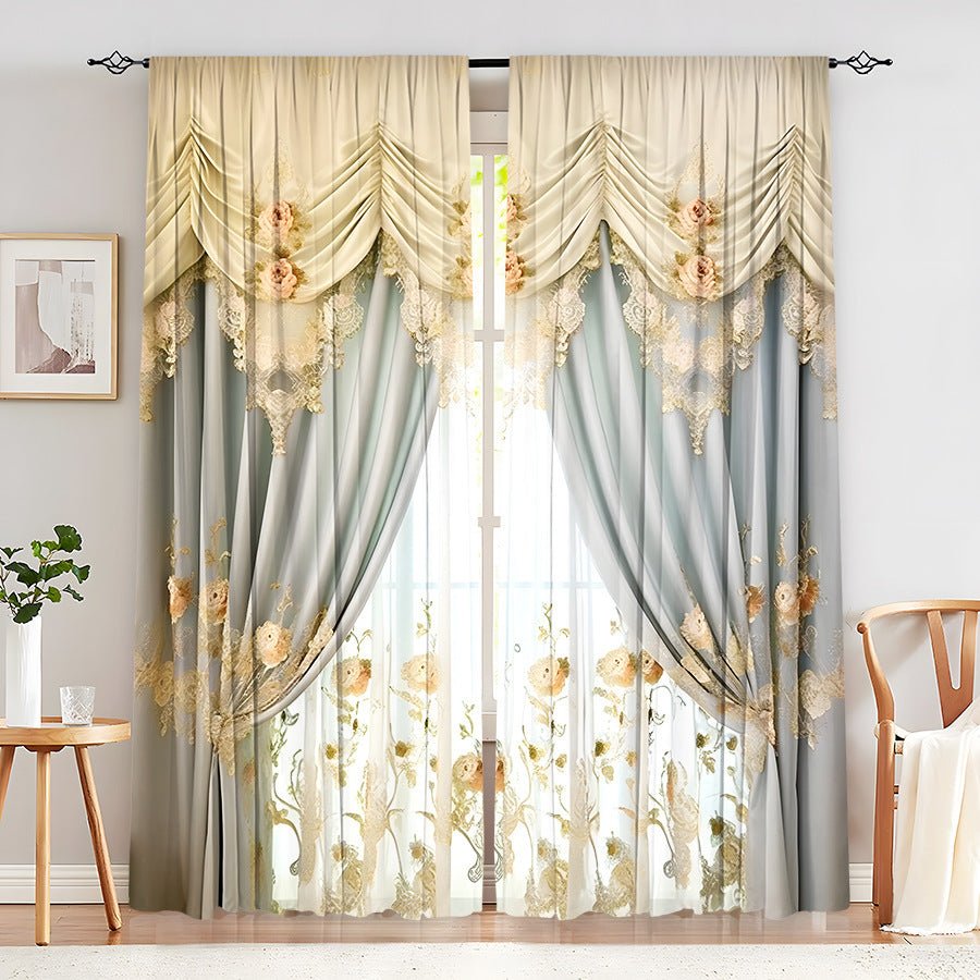 Creative Home European Flower Character Curtains - AmiraMart