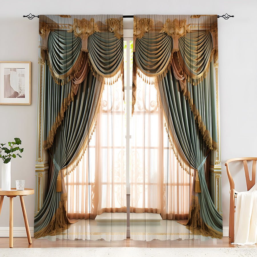 Creative Home European Flower Character Curtains - AmiraMart