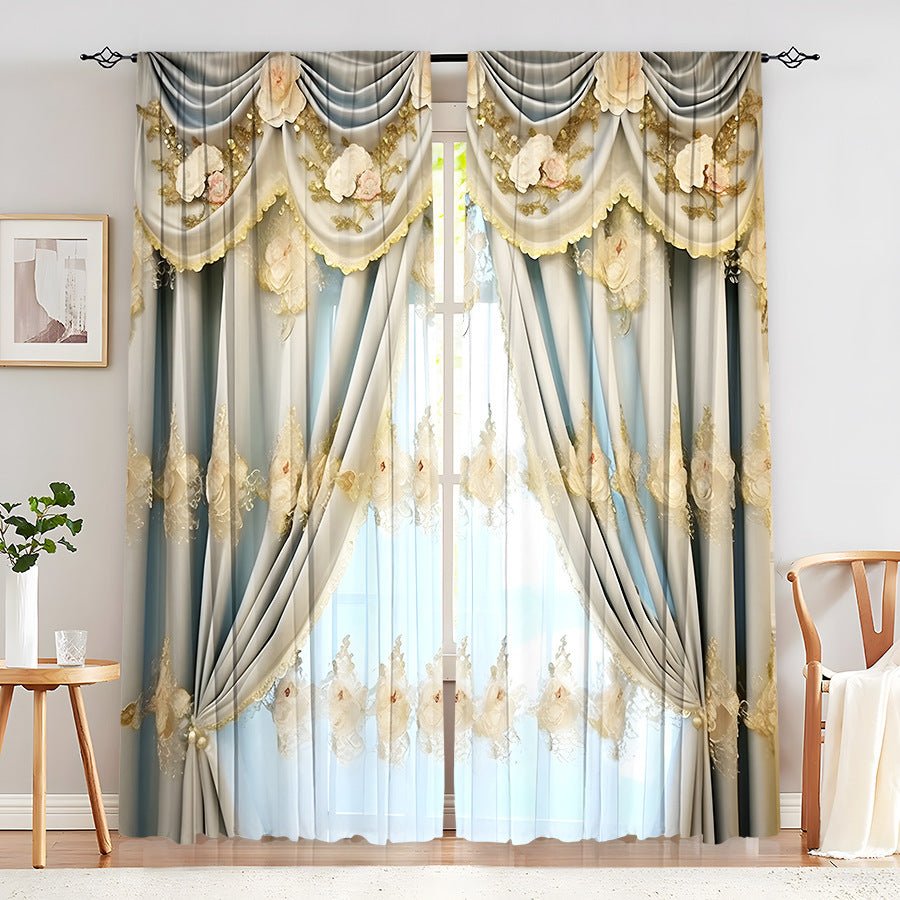 Creative Home European Flower Character Curtains - AmiraMart