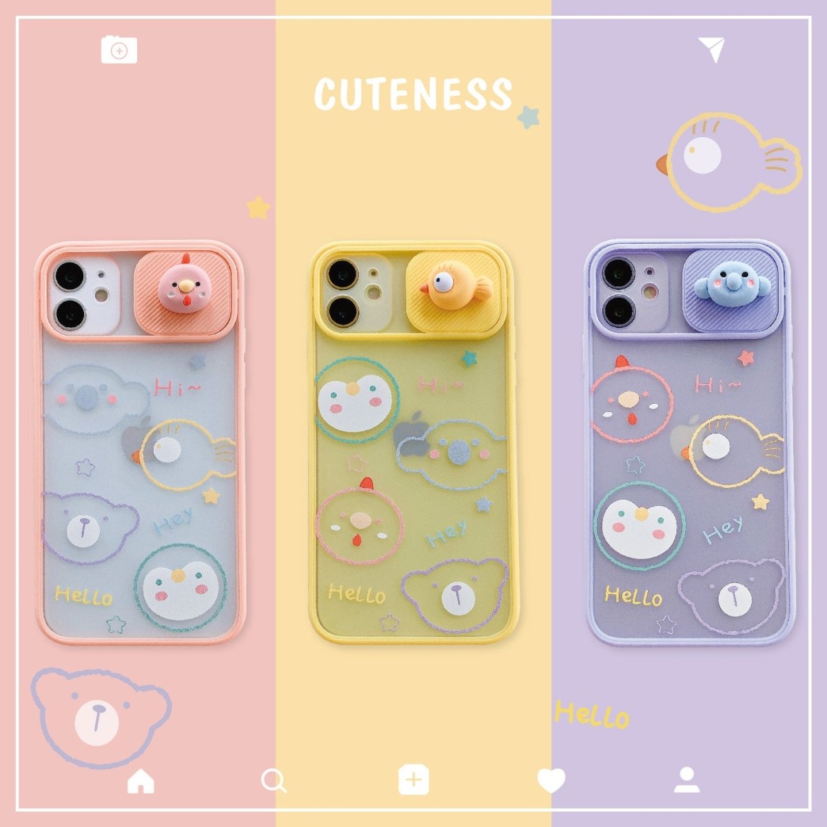 Creative New Cartoon Window Mobile Phone Case - AmiraMart