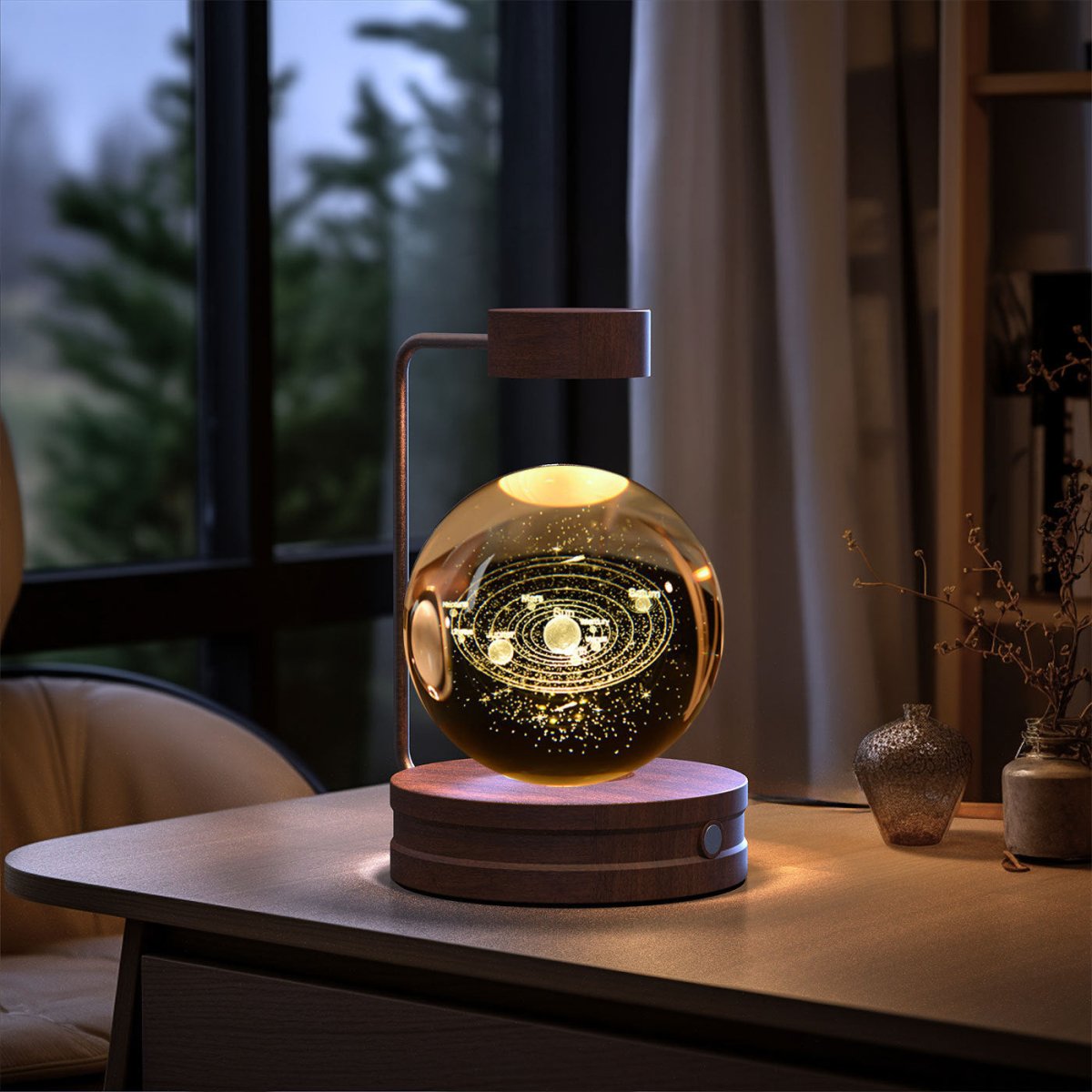 Crystal Ball Cosmic Dinosaur Indoor Night Light - AmiraMart