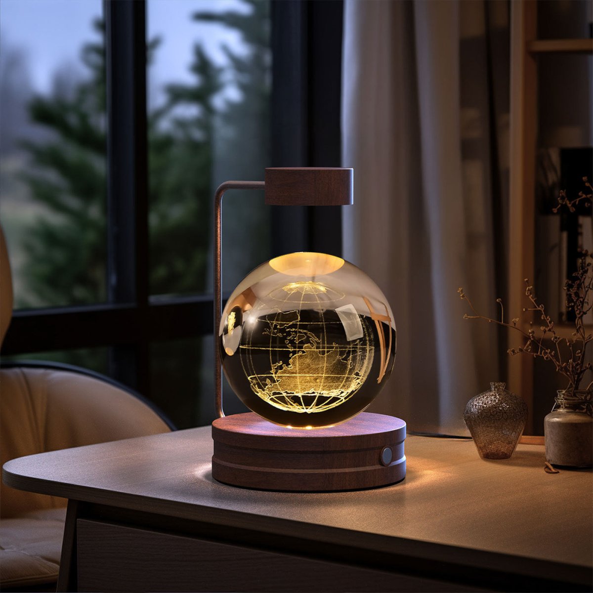 Crystal Ball Cosmic Dinosaur Indoor Night Light - AmiraMart