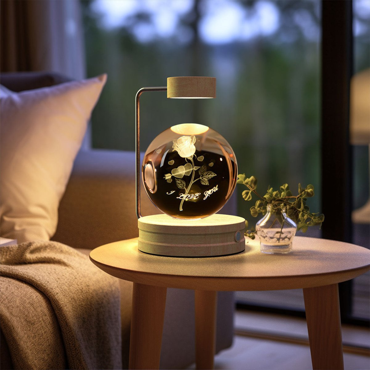 Crystal Ball Cosmic Dinosaur Indoor Night Light - AmiraMart