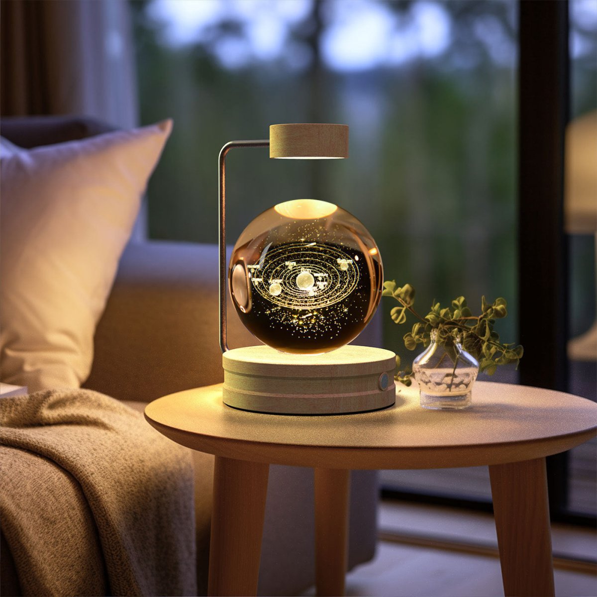 Crystal Ball Cosmic Dinosaur Indoor Night Light - AmiraMart