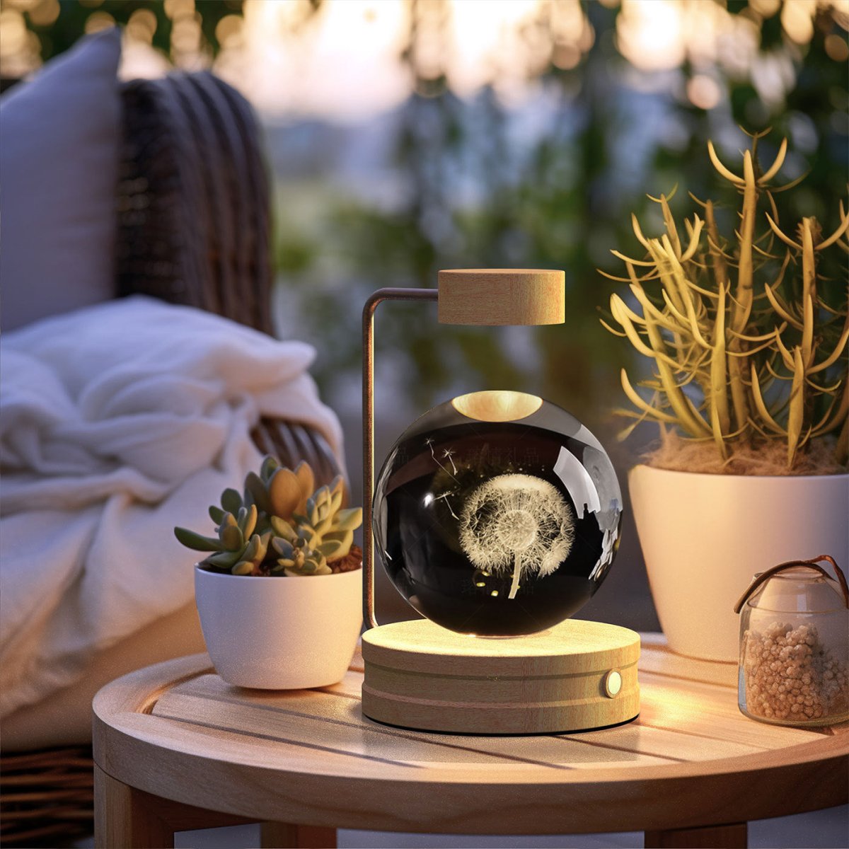 Crystal Ball Cosmic Dinosaur Indoor Night Light - AmiraMart