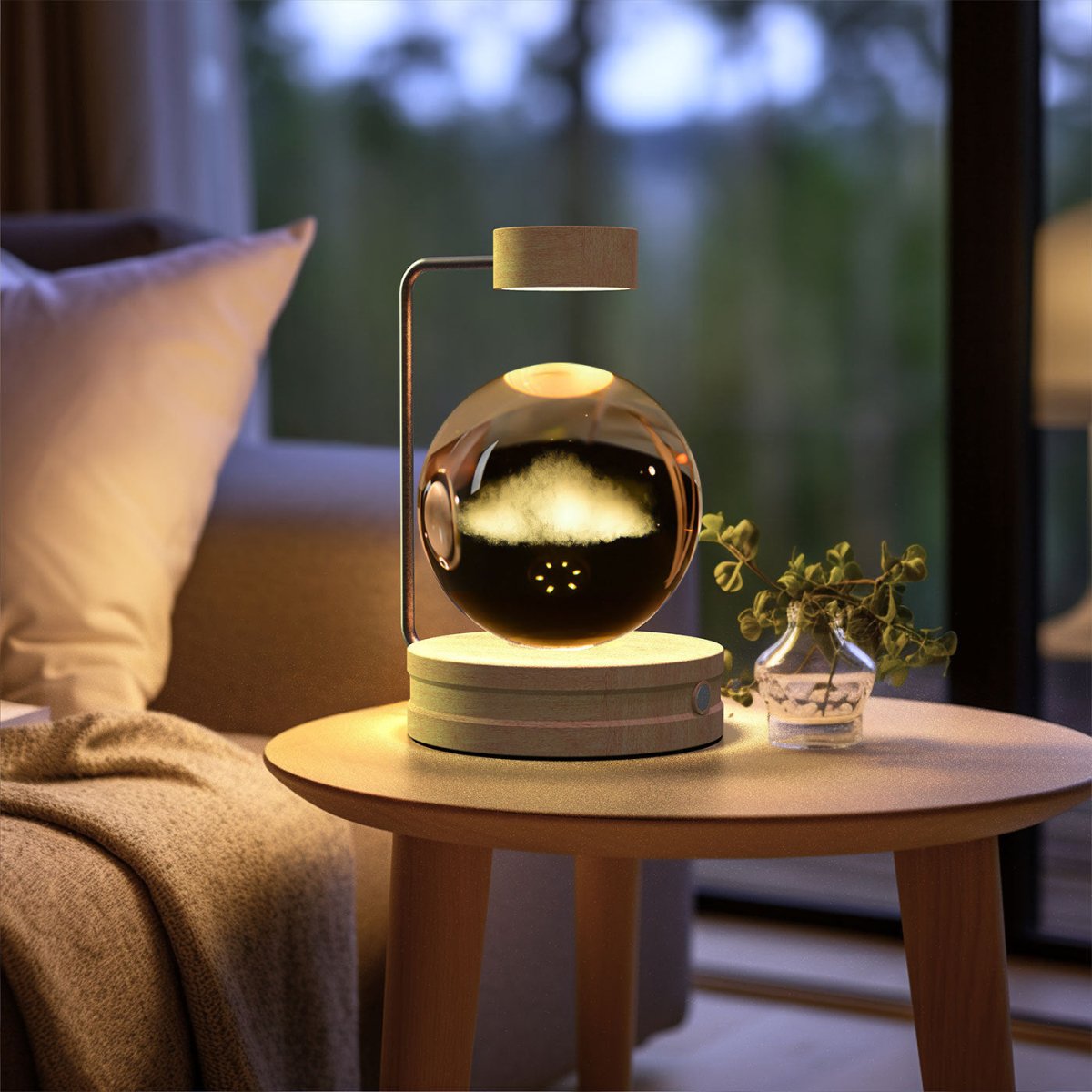Crystal Ball Cosmic Dinosaur Indoor Night Light - AmiraMart