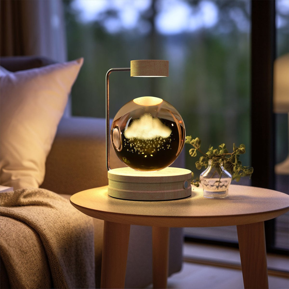 Crystal Ball Cosmic Dinosaur Indoor Night Light - AmiraMart