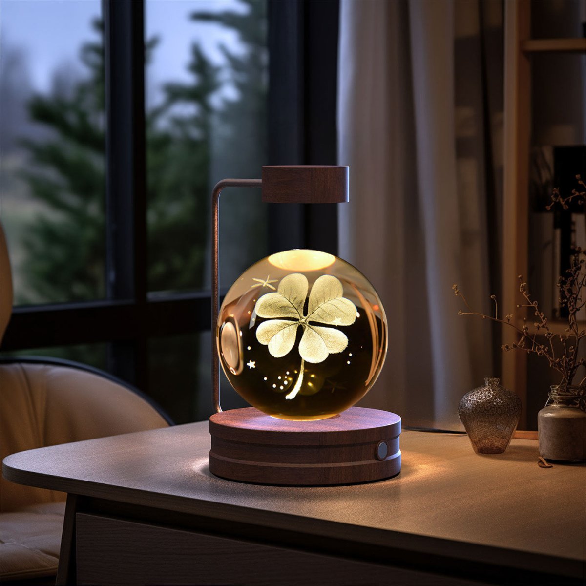 Crystal Ball Cosmic Dinosaur Indoor Night Light - AmiraMart