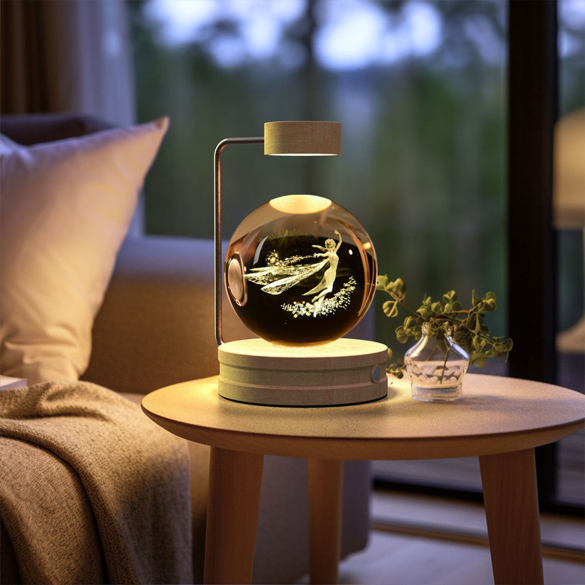 Crystal Ball Cosmic Dinosaur Indoor Night Light - AmiraMart