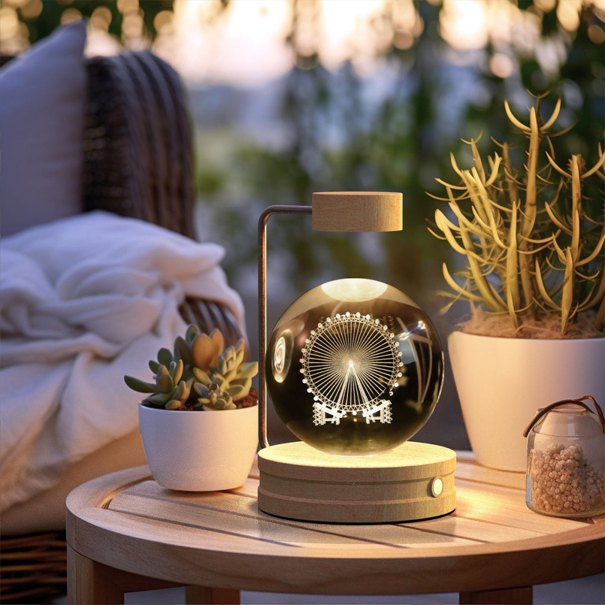 Crystal Ball Cosmic Dinosaur Indoor Night Light - AmiraMart