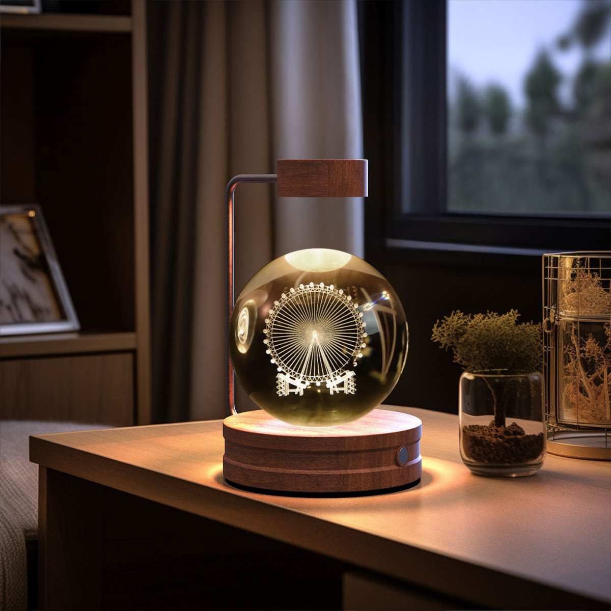 Crystal Ball Cosmic Dinosaur Indoor Night Light - AmiraMart