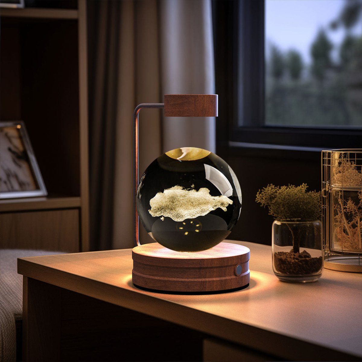 Crystal Ball Cosmic Dinosaur Indoor Night Light - AmiraMart