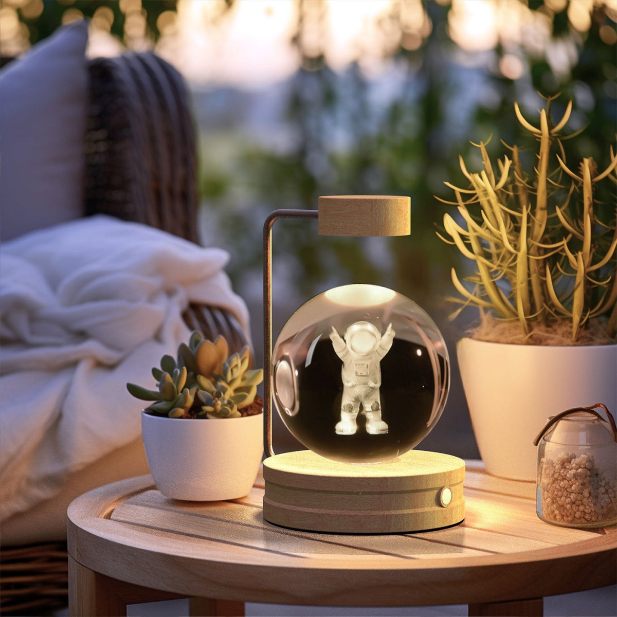 Crystal Ball Cosmic Dinosaur Indoor Night Light - AmiraMart
