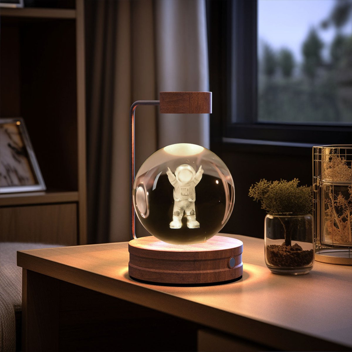 Crystal Ball Cosmic Dinosaur Indoor Night Light - AmiraMart
