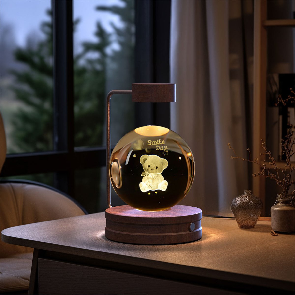 Crystal Ball Cosmic Dinosaur Indoor Night Light - AmiraMart