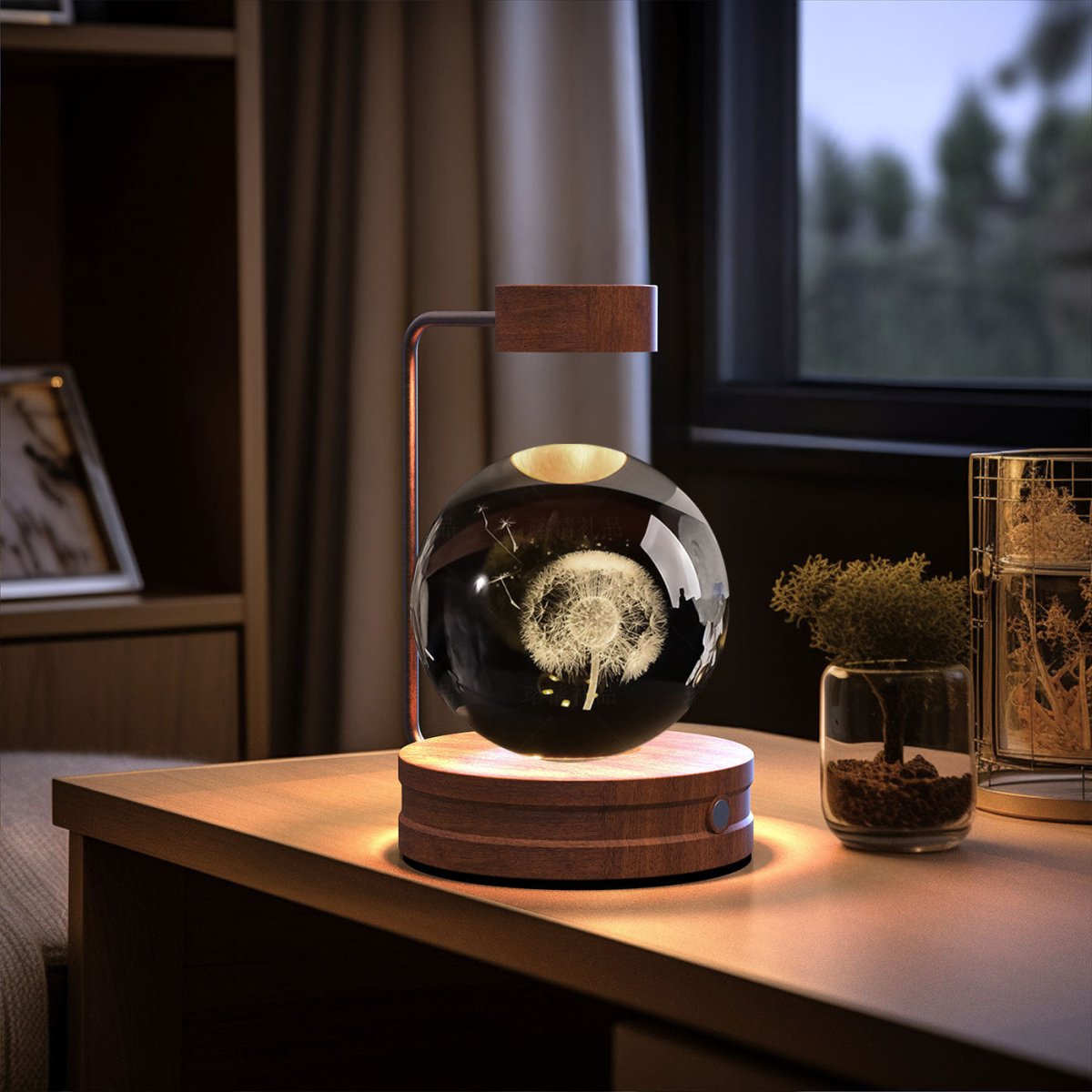 Crystal Ball Cosmic Dinosaur Indoor Night Light - AmiraMart