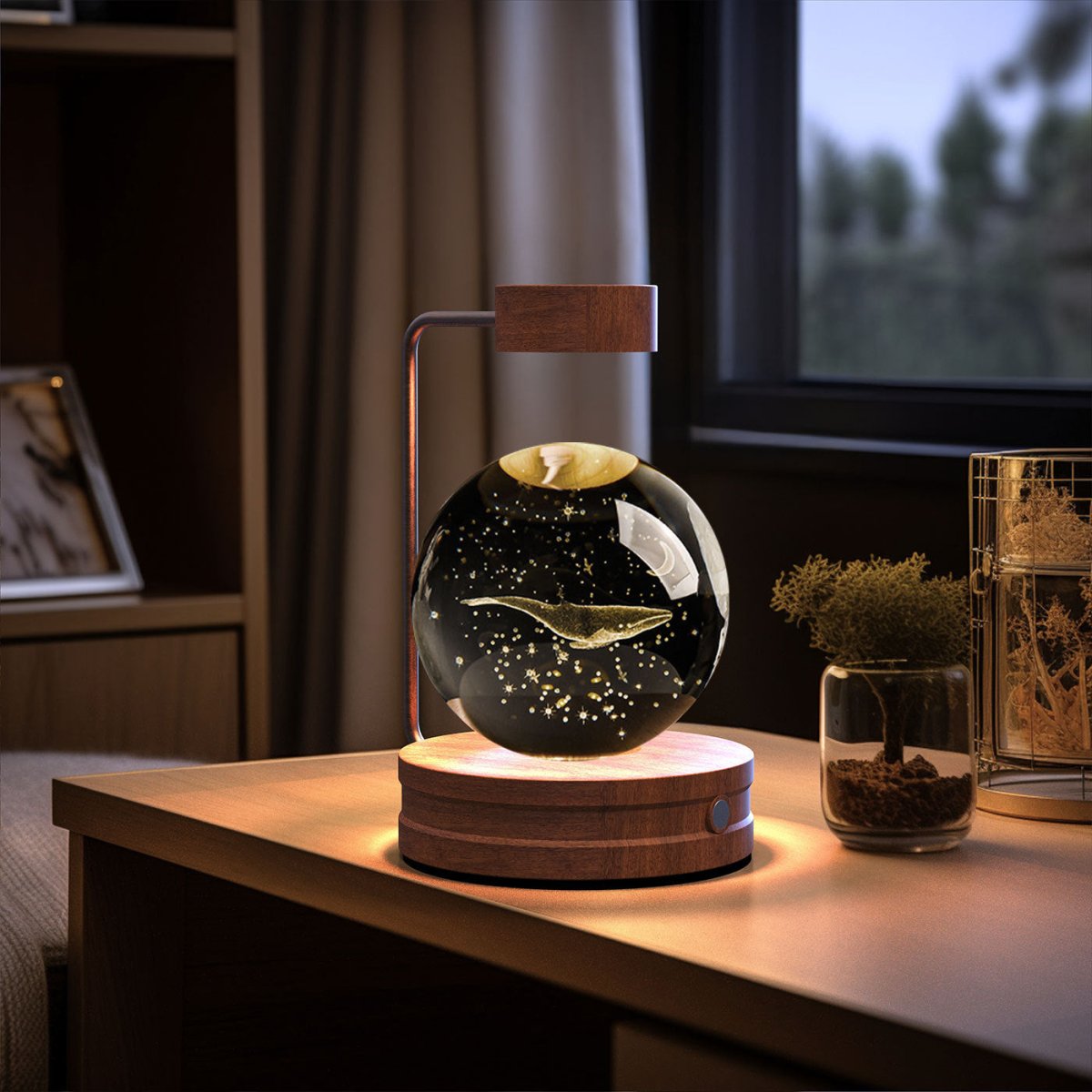 Crystal Ball Cosmic Dinosaur Indoor Night Light - AmiraMart
