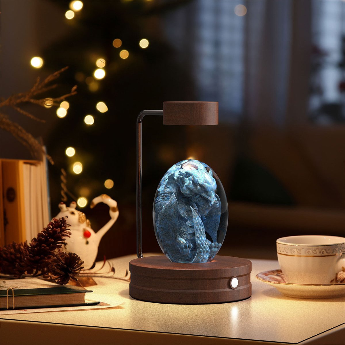 Crystal Ball Cosmic Dinosaur Indoor Night Light - AmiraMart