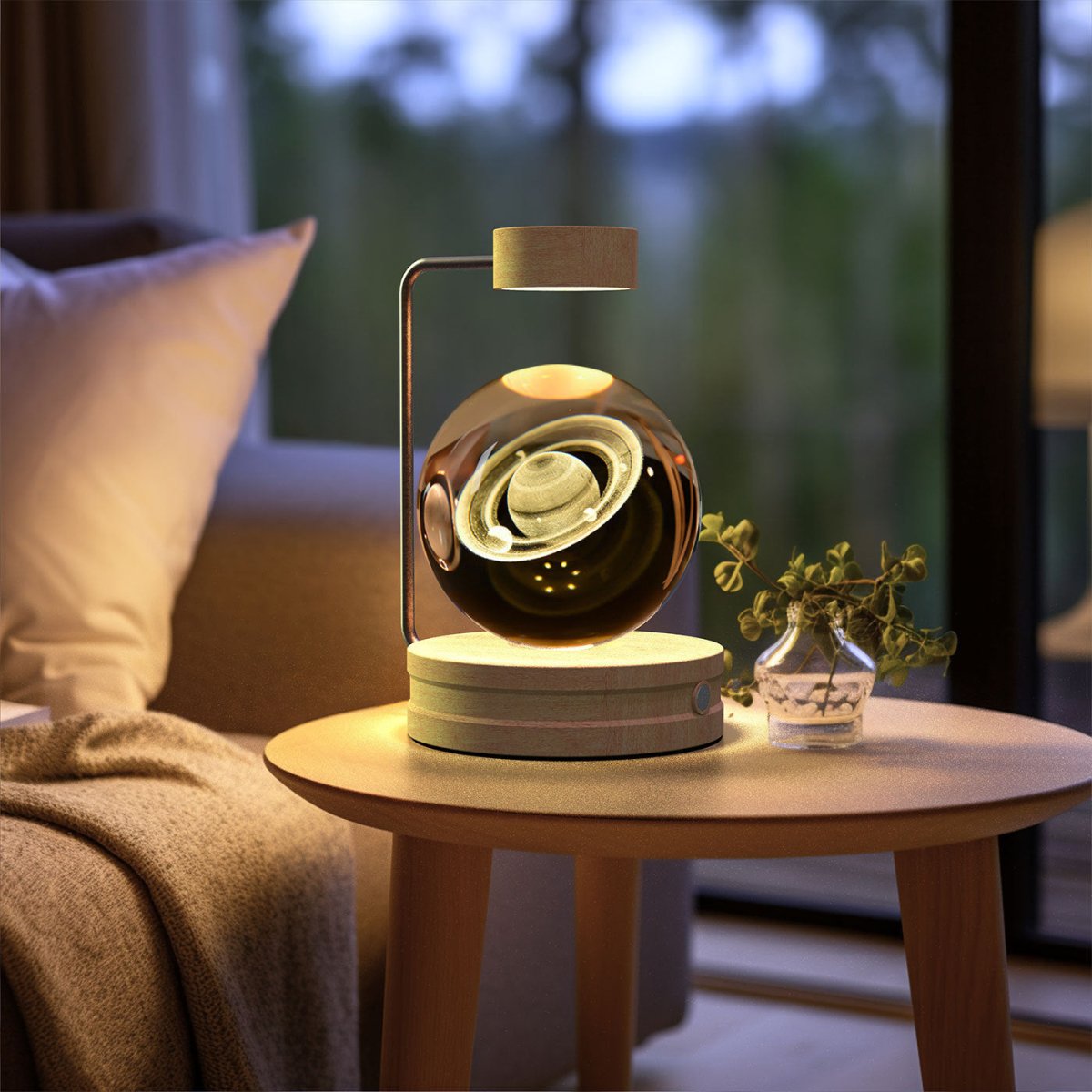 Crystal Ball Cosmic Dinosaur Indoor Night Light - AmiraMart