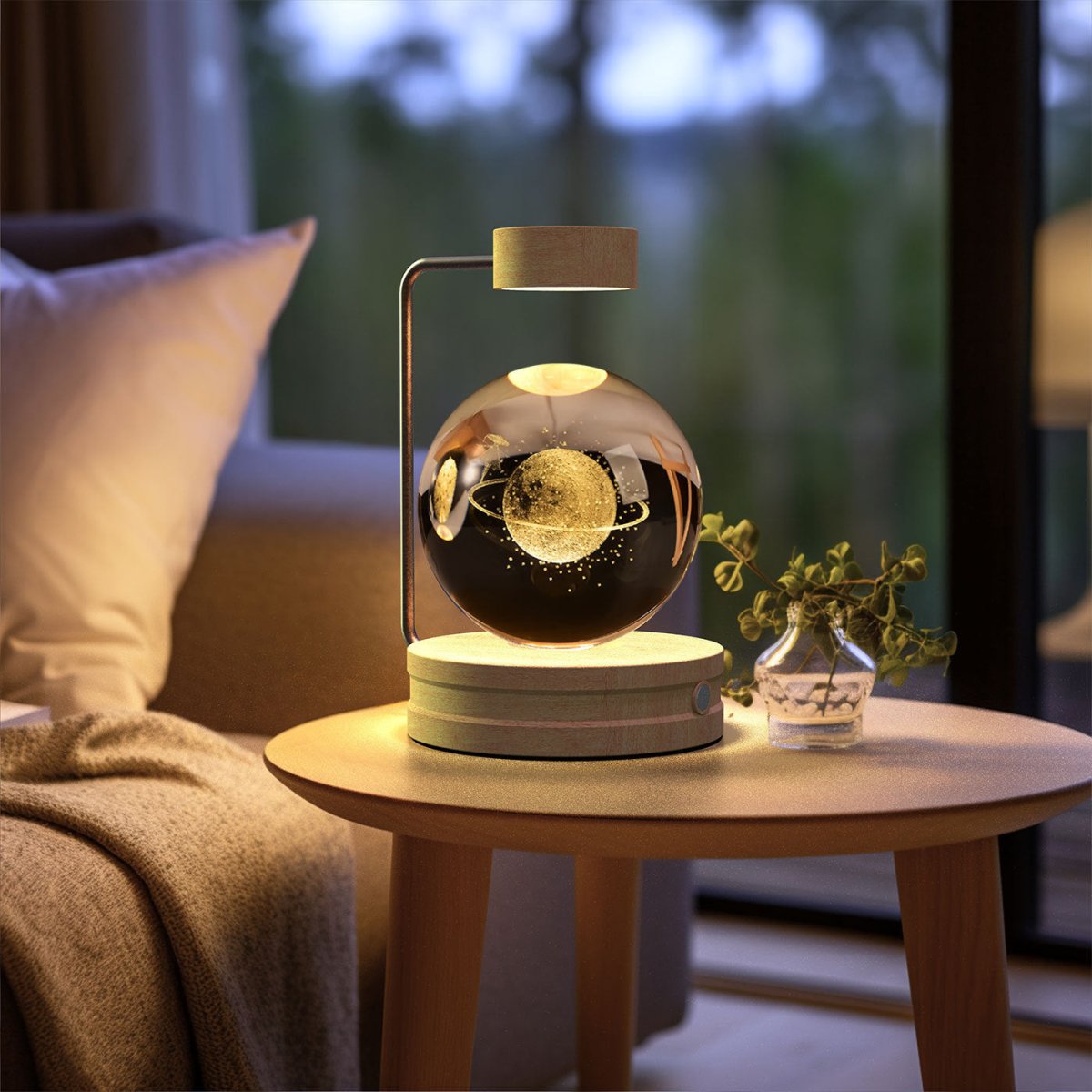 Crystal Ball Cosmic Dinosaur Indoor Night Light - AmiraMart