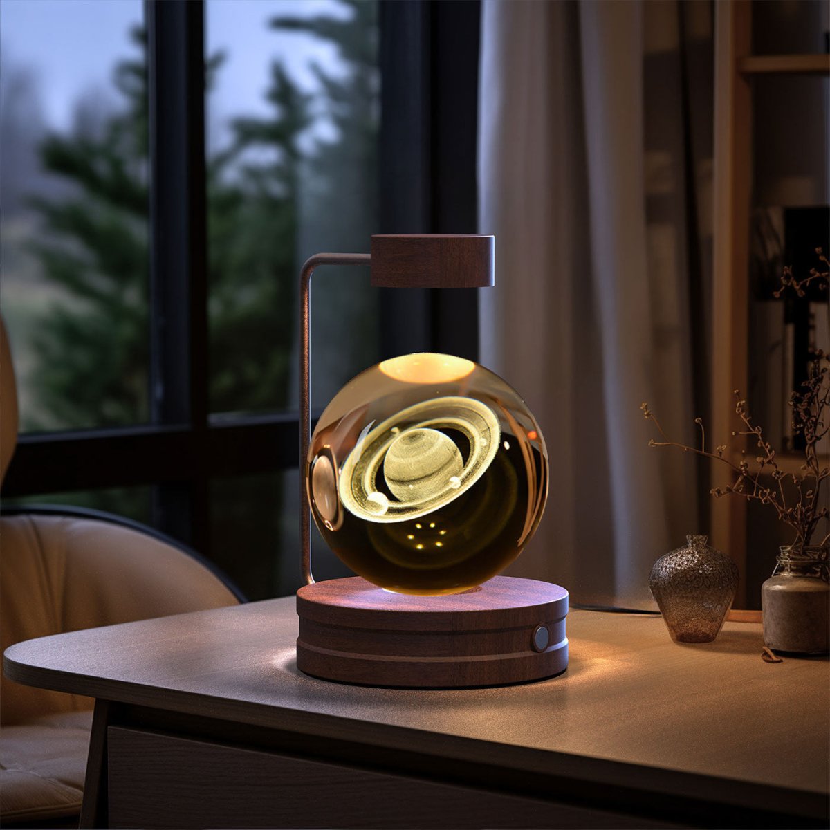 Crystal Ball Cosmic Dinosaur Indoor Night Light - AmiraMart