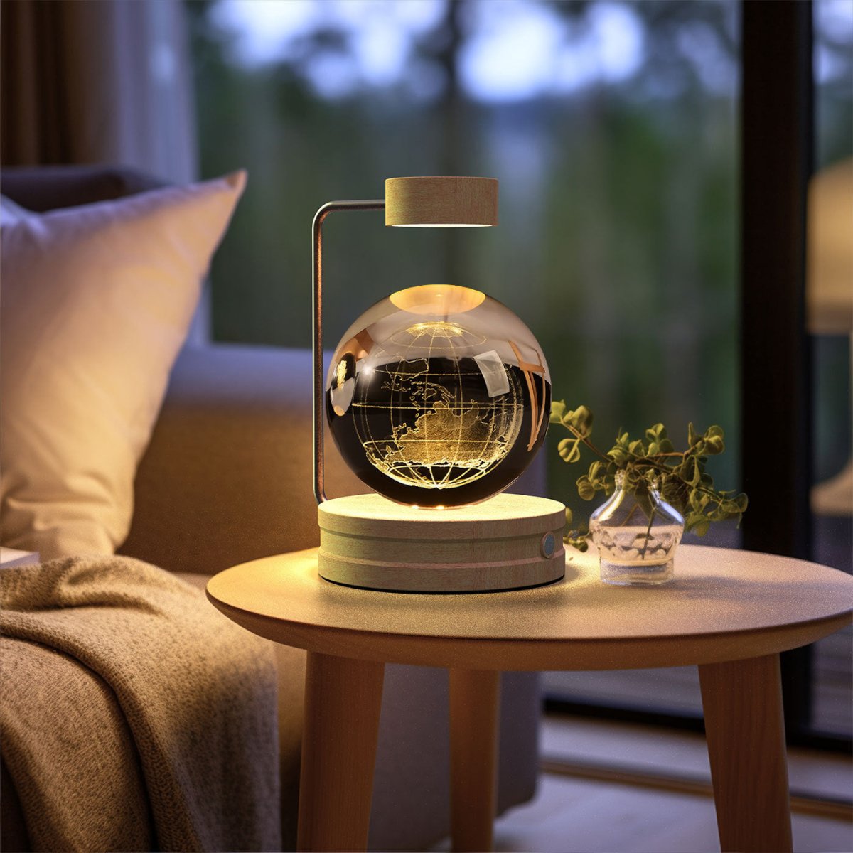 Crystal Ball Cosmic Dinosaur Indoor Night Light - AmiraMart