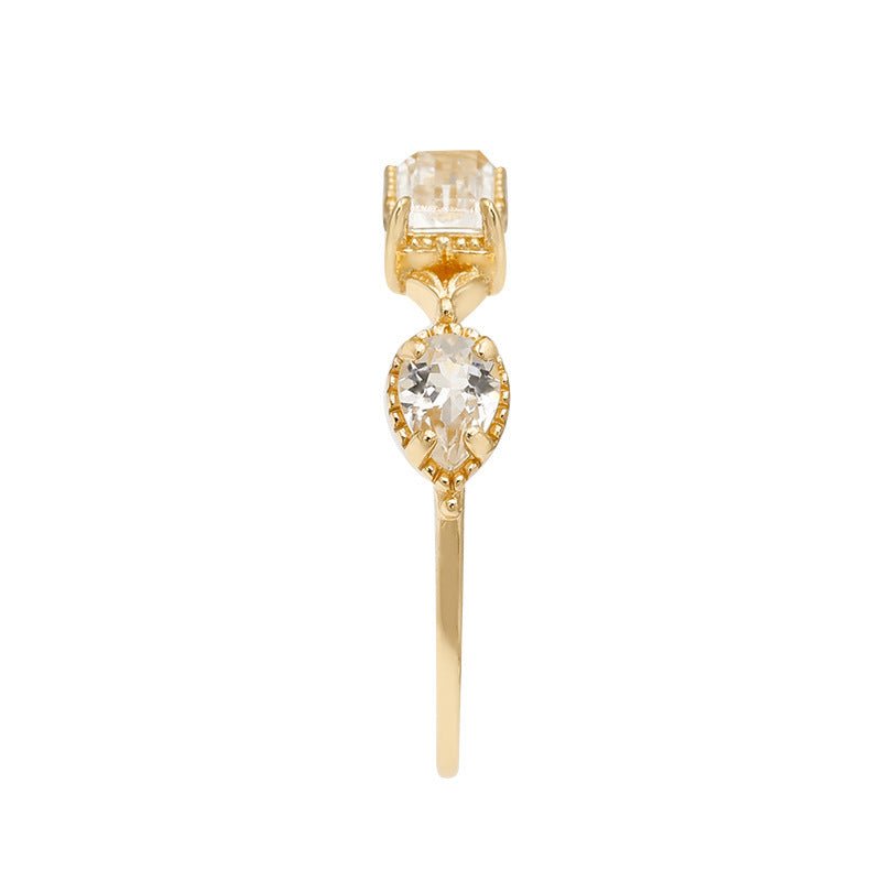 Crystal Topaz Peridot Women's Ring - AmiraMart