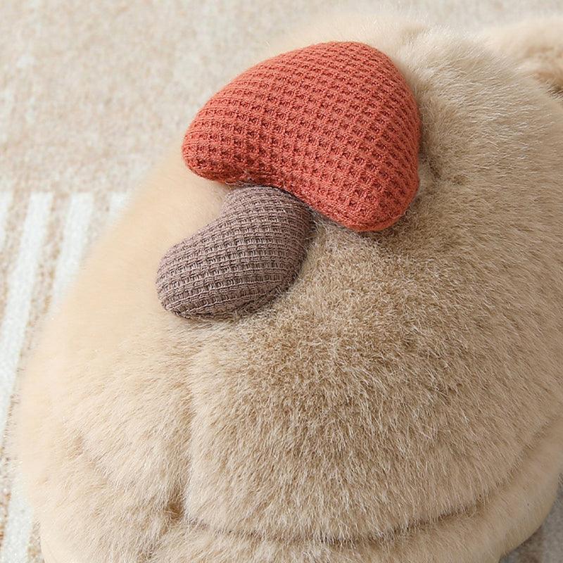 Cute Mushroom Cotton Slippers For Women - AmiraMart