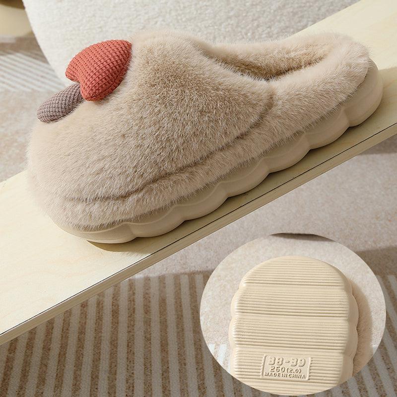 Cute Mushroom Cotton Slippers For Women - AmiraMart