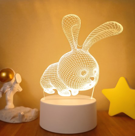 3D Lights Colorful Touch Remote Control LED Visual Lights - AmiraMart