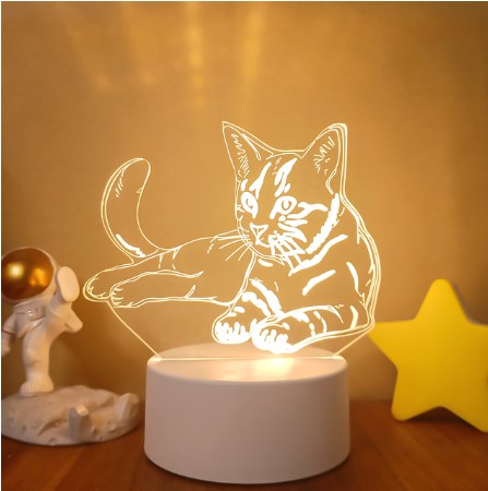 3D Lights Colorful Touch Remote Control LED Visual Lights - AmiraMart