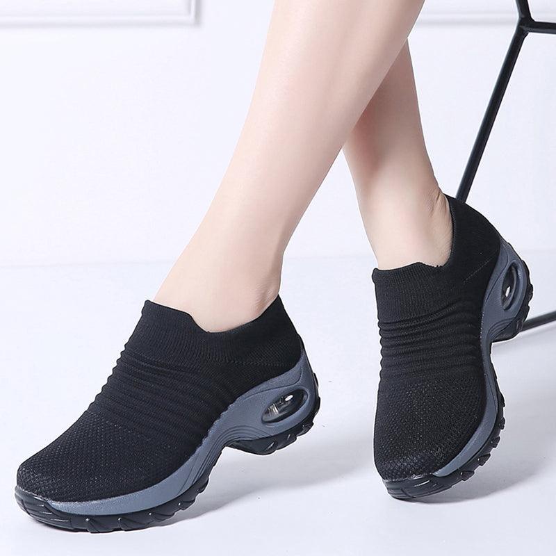 Dancing Soft Bottom Flying Woven Rocking Shoes - AmiraMart