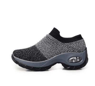 Dancing Soft Bottom Flying Woven Rocking Shoes - AmiraMart