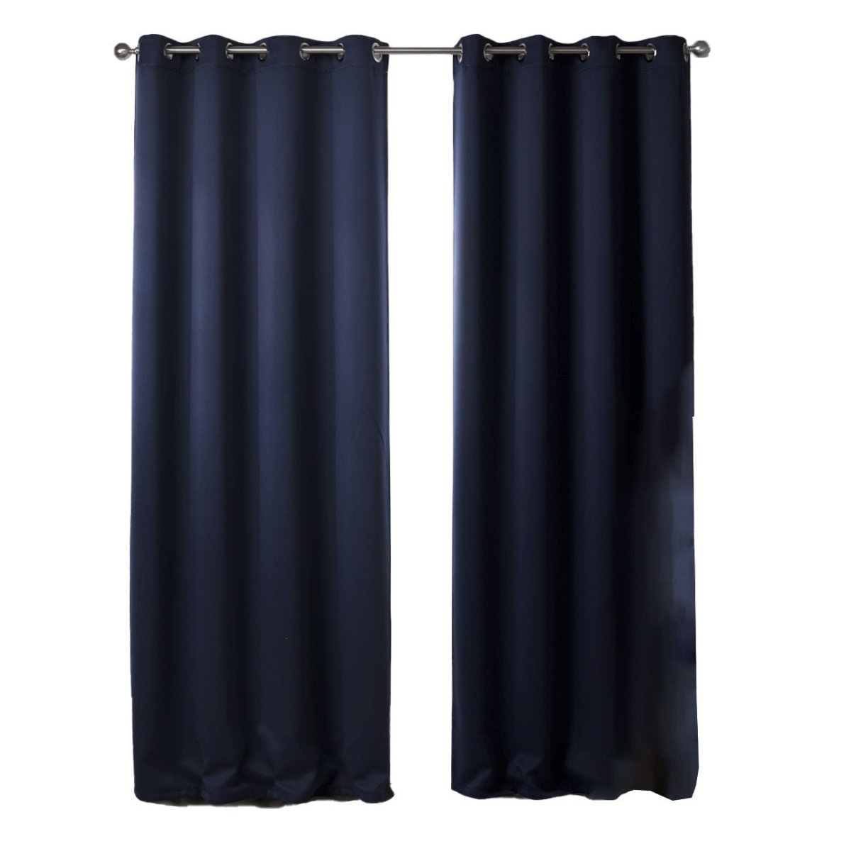 Dark Blue Bedroom Blackout Fabric - AmiraMart