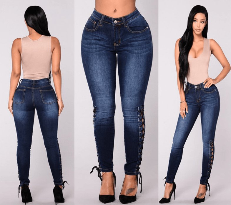 Women's European station feet pants - AmiraMart