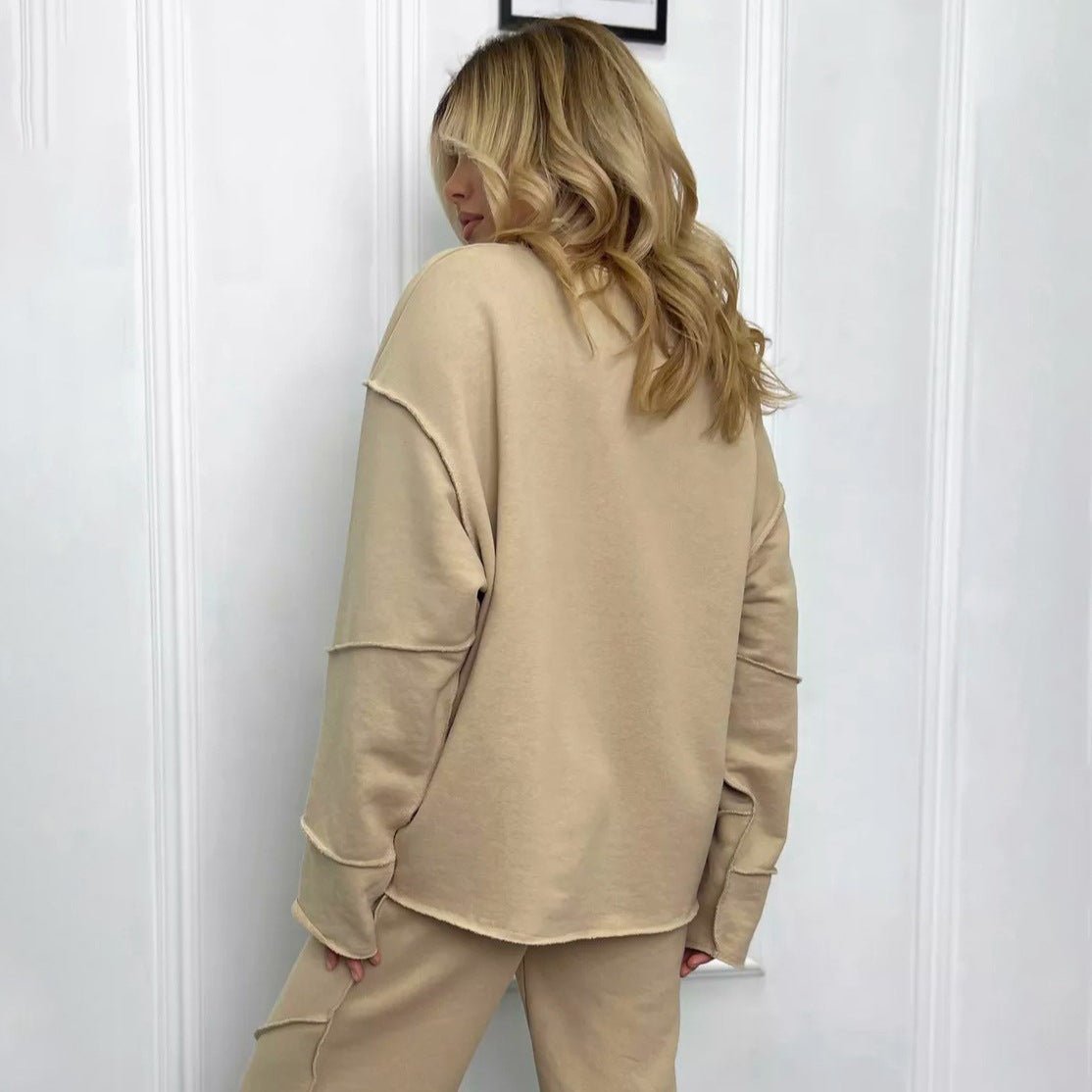 Design Curling Sweater Suit - AmiraMart
