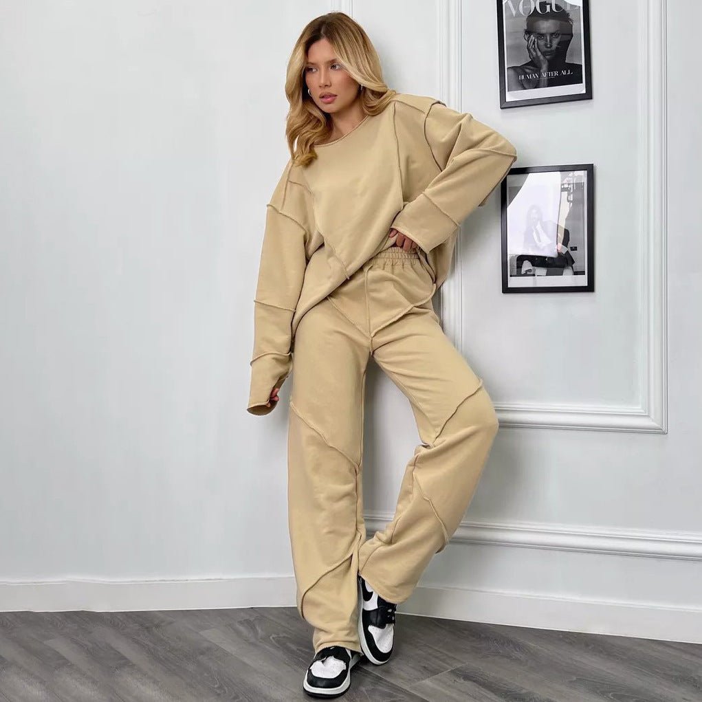 Design Curling Sweater Suit - AmiraMart